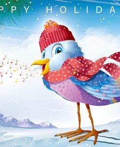 Holiday Happy Holiday Bird