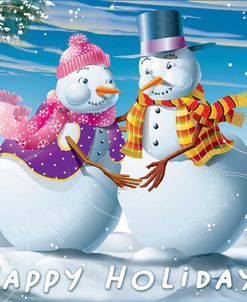 Snowman Couple