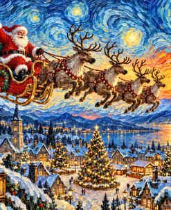 Santa’s Starry Night Flight