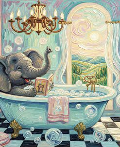 Bathing Elephant