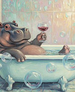 Bathing Hippo 1