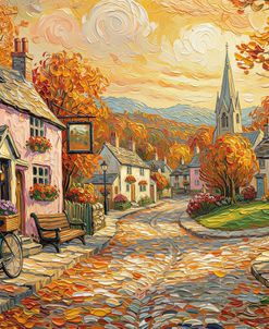 Autumn Village Street