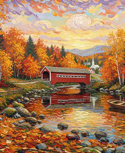 Autumn Covered Bridge Glow2