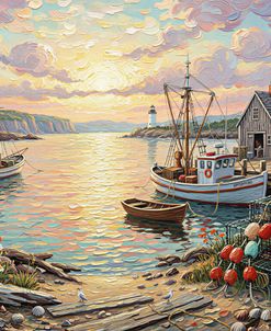 Coastal Dock At Golden Hour2