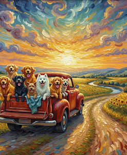 Dogs In Pickup Truck 3