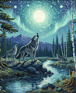 Wolves On Moonlit Ridge 2