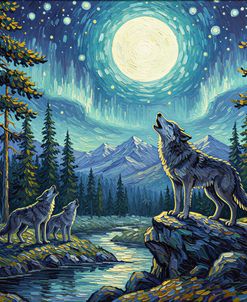 Wolves On Moonlit Ridge 3