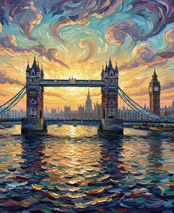 Sunset Tower Bridge