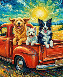 Dogs In Pickup Truck 2