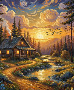 Cabin Creek Sunset