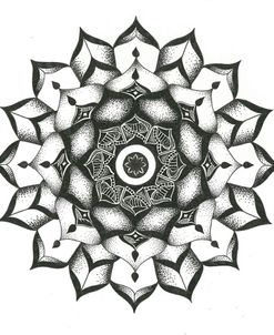 Dotwork Flower Mandala