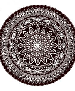 Flower and Leaf Detail Mandala