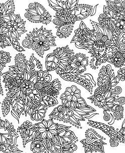 Floral Maze Doodles