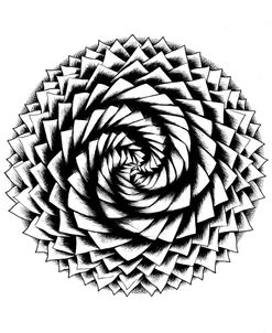 Spiral Shaded Mandala