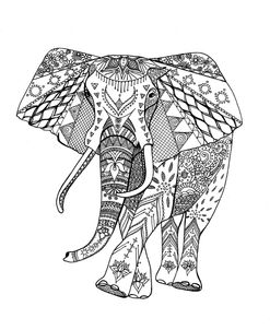 Lineart Elephant