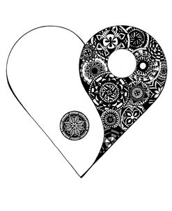 Right Yin Yang Heart