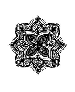 Detailed Light Hearted Mandala