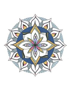 Coloured Comfort Mandala