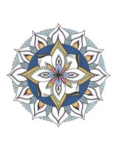 Coloured Comfort Mandala