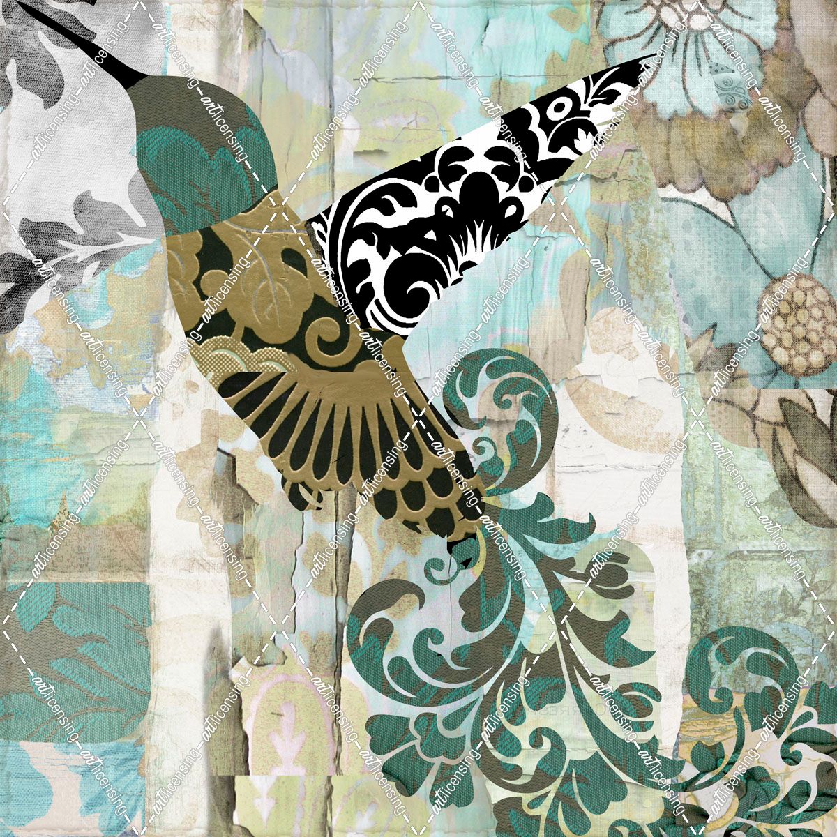 Hummingbird Batik II