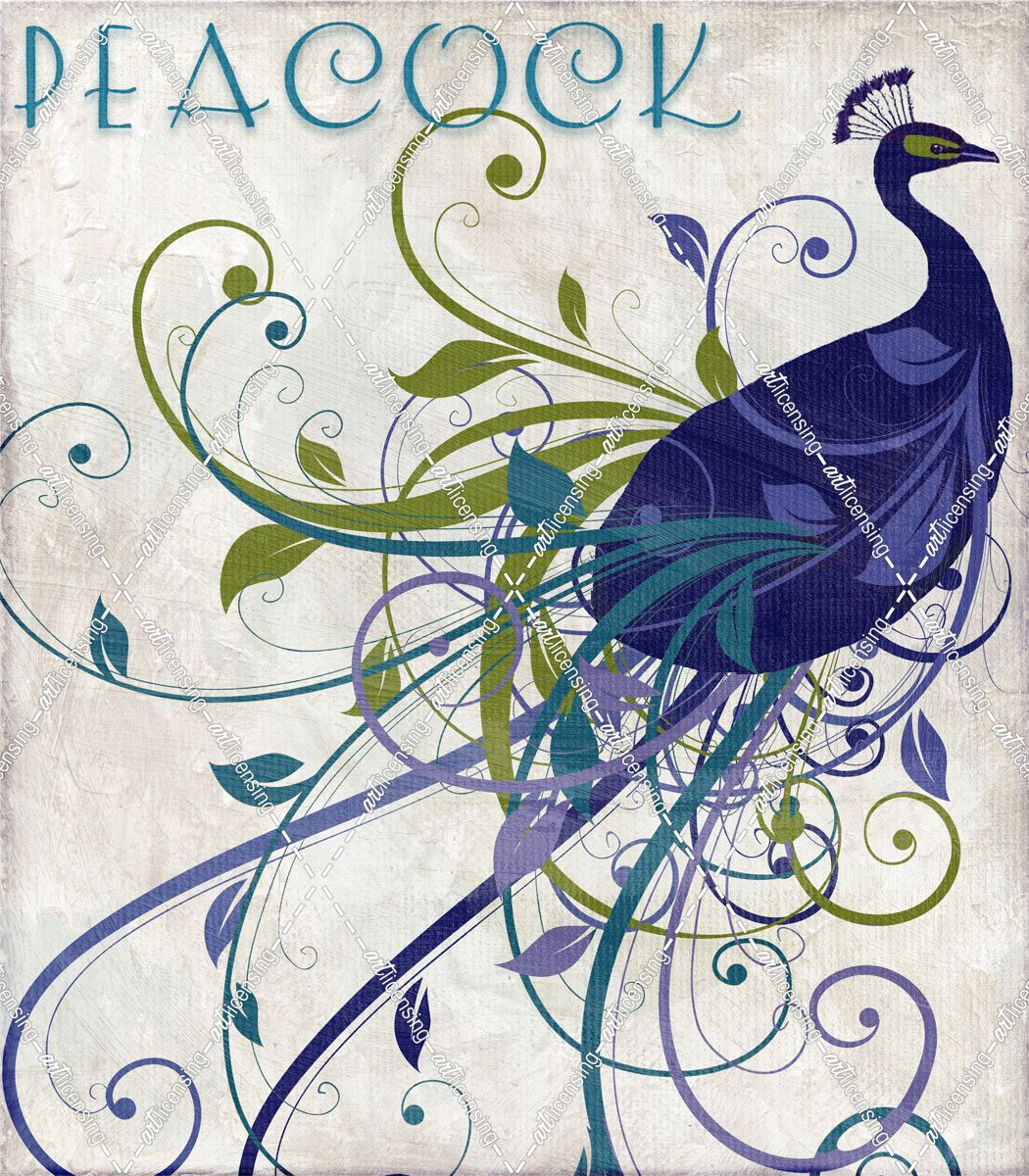 Peacock Nouveau I