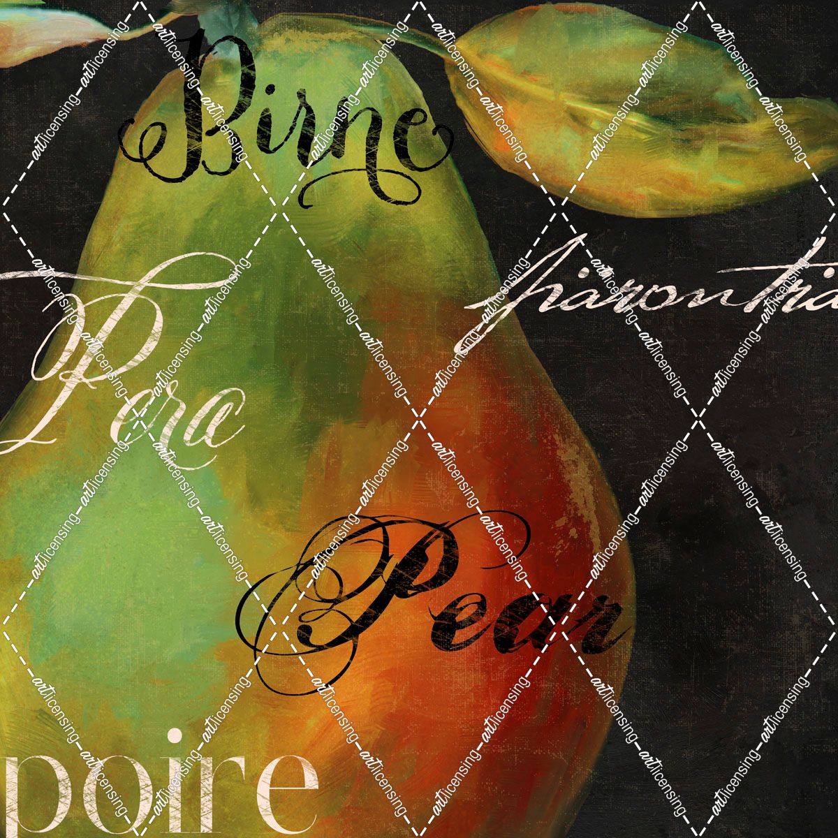 Painted Pear I