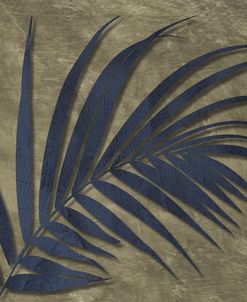 Blue and Gold Fronds I