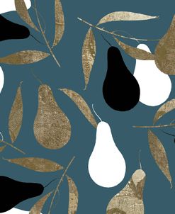Au Pear Teal and Gold II