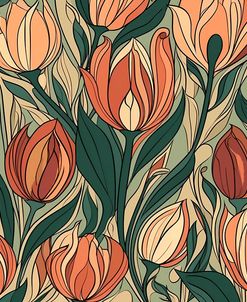 Art Nouveau Tulips