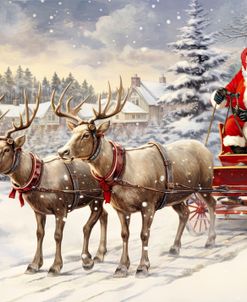 Santa and Reindeer II