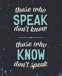 Those Who Speak