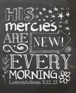 His Mercies Are New