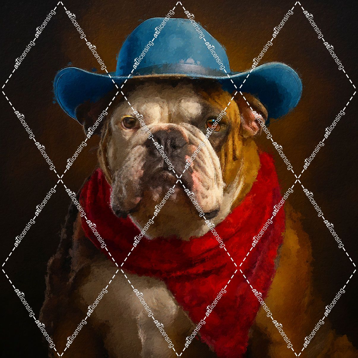 Bulldog cowboy clearance hat