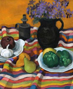 Striped Cloth Still Life