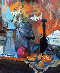 Oranges And Pomergranate Still Life