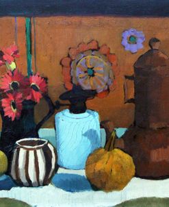 Blue Lamp and Lemons
