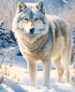Winter Stay Wolf