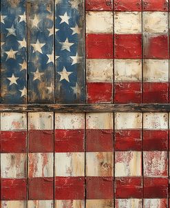 American Wooden Flag