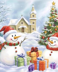 Snowman At Play