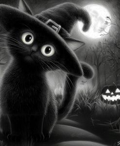 Black Cat At Night