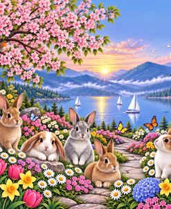 Bunnies by the Lake