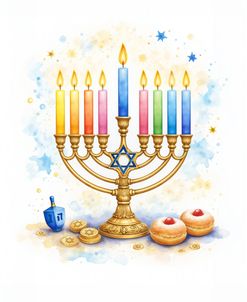 Colorful Celebration Of Hanukkah