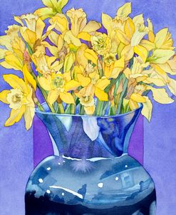 Daffodils In Cobalt