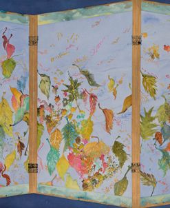 Autumn Blows Away, Japanese Screen Left Panel