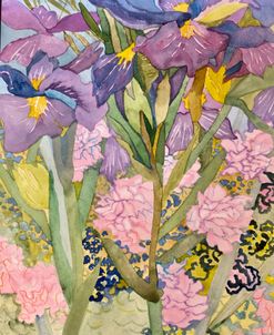 Irises And Hydrangeas