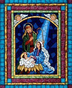 Stained Glass Nativity