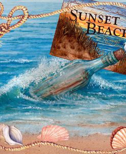Message In Bottle-Sunsetbeach Postcard