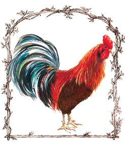 Rooster Bright-Twig Border-Brn