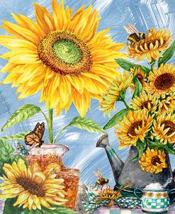 Sunflowers-Bluebrushstrokflag