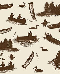 Canoe Pattern Brown